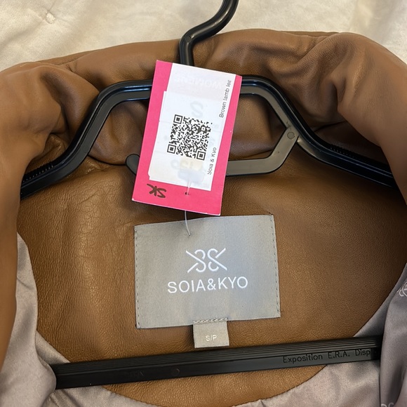 Soia & Kyo lamb leather winter coat. Brand new with tags - Picture 4 of 9